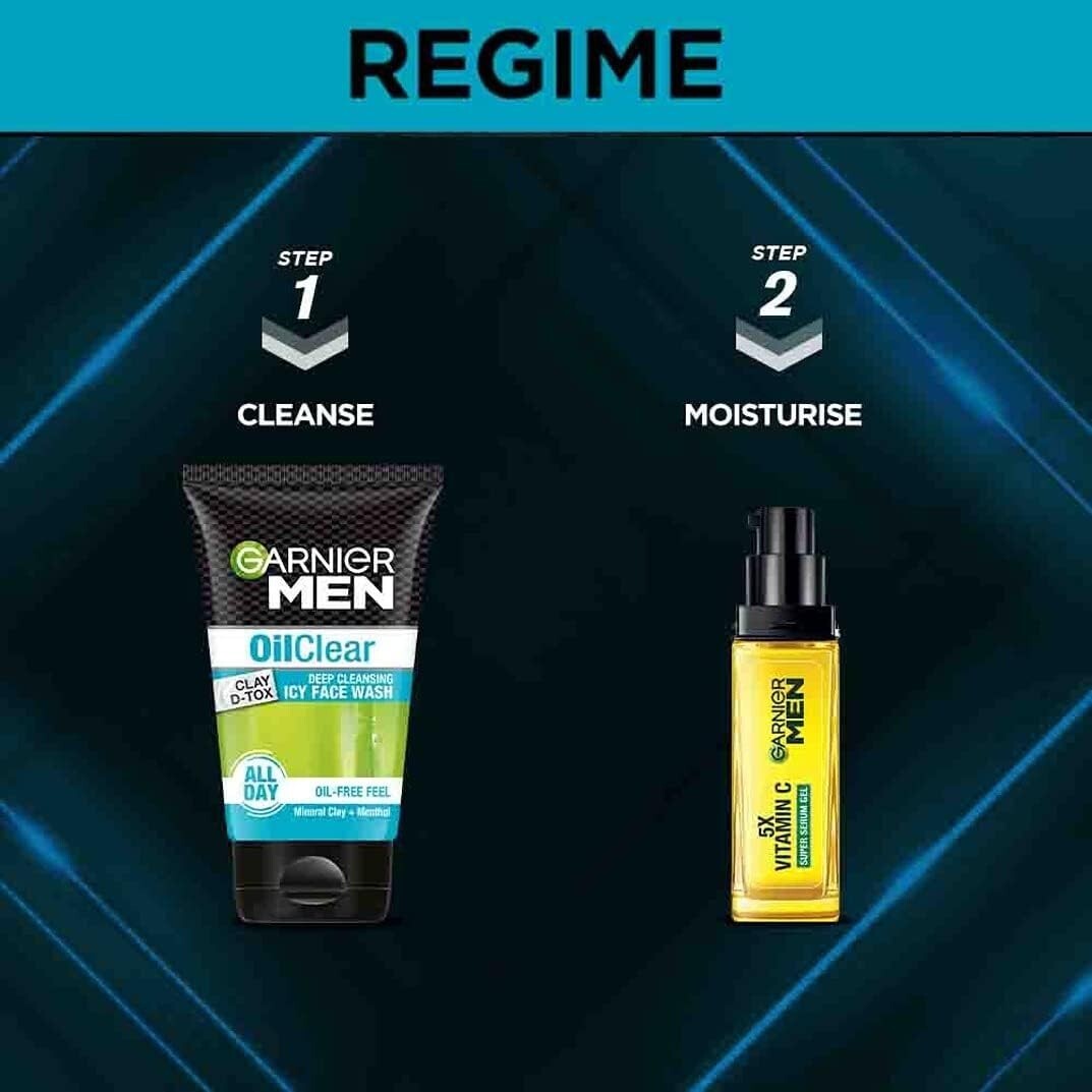 Garnier Men Oil Clear deep cleansing Facewash, 100g  Free Shipping